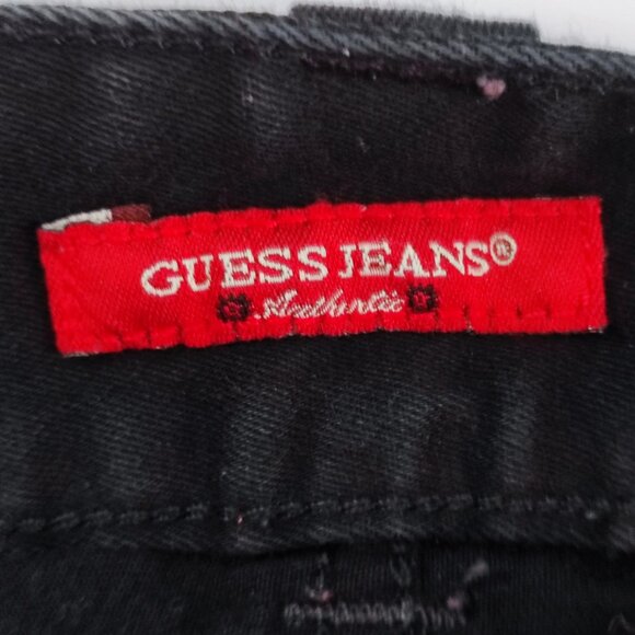 Guess Jeans Daredevil skinny leg stretch black women's size 26 - Picture 5 of 10